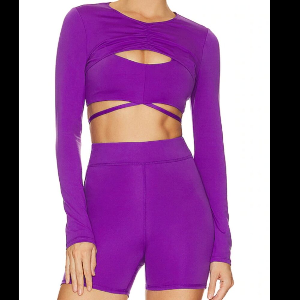 Camila Coelho Sport Cassia Shrug in Purple